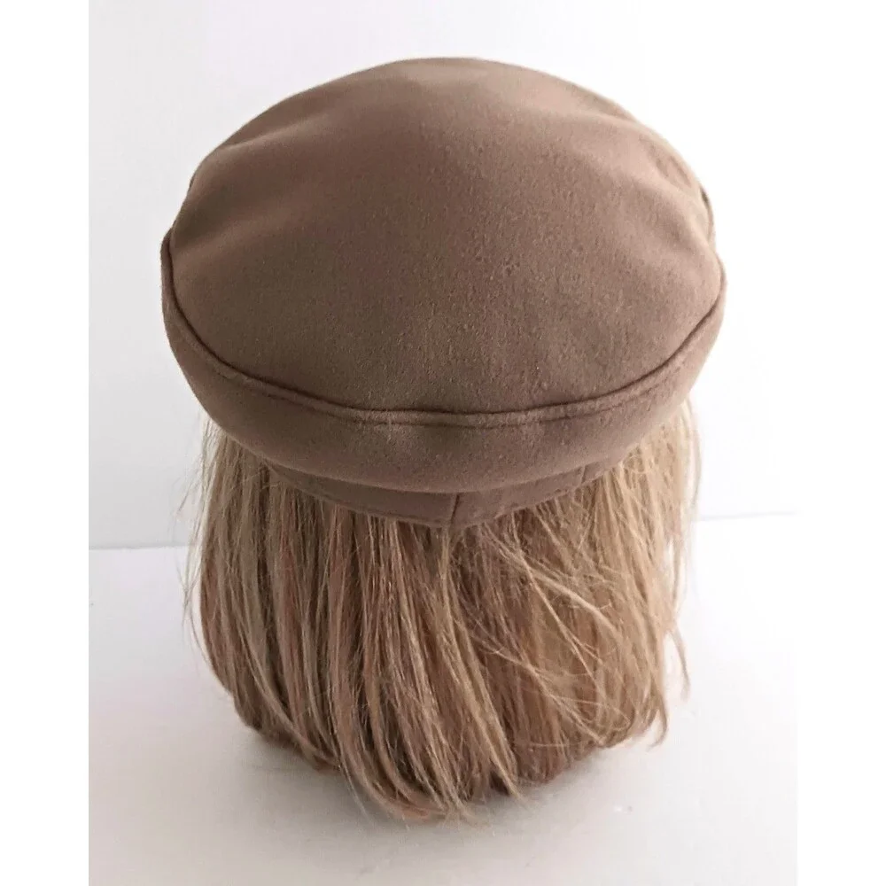 Universal Thread Camel Brown Wool Military Style Brimmed Cap O/S - Picture 4 of 10